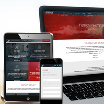 Onlineauftritt des Versicherers ZEUS – Tochter der Barmenia – auf allen Devices abrufbar.