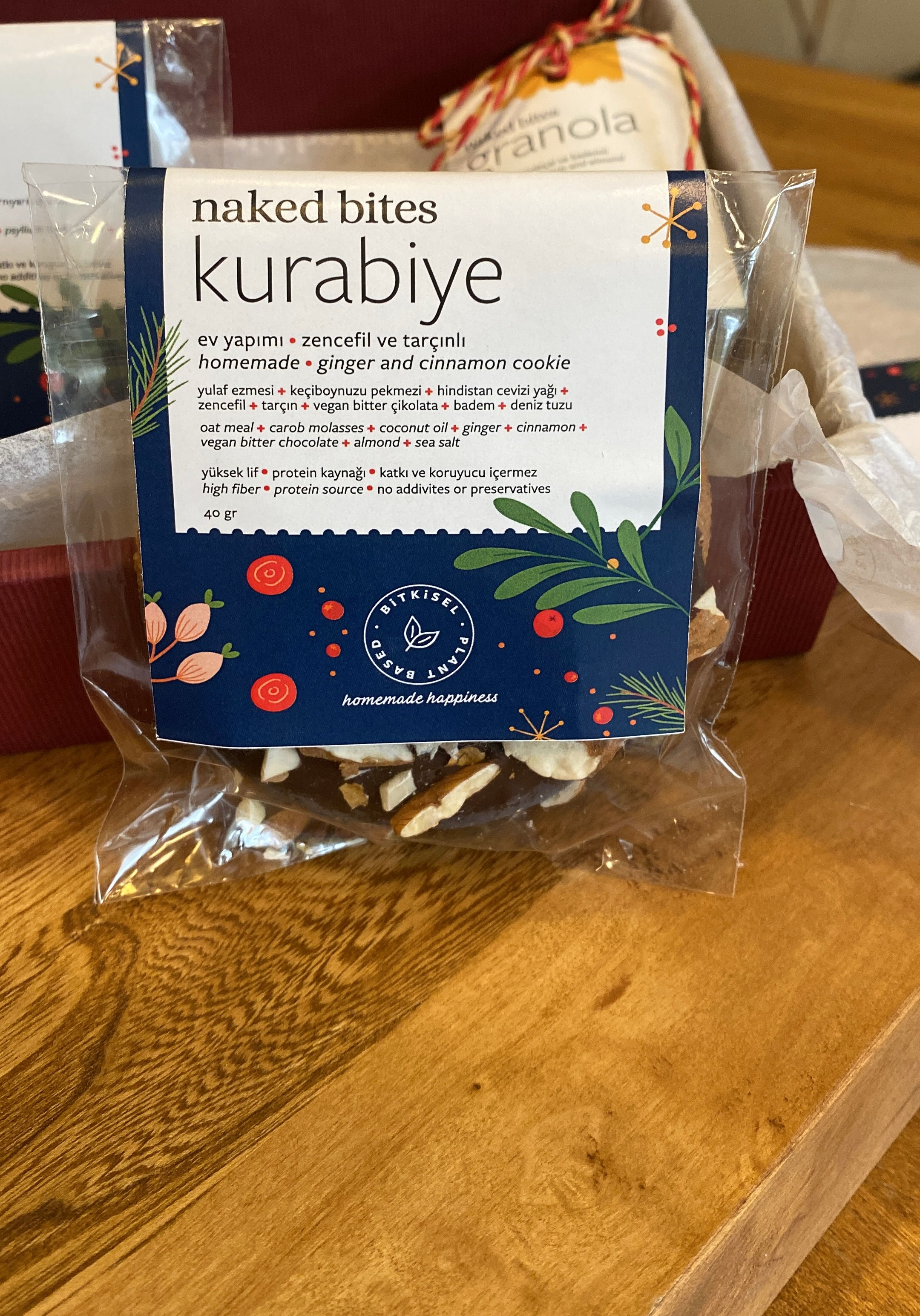 Yeni Yıl Kurabiyesi -Zencefil & Çikolatalı- 40 gr