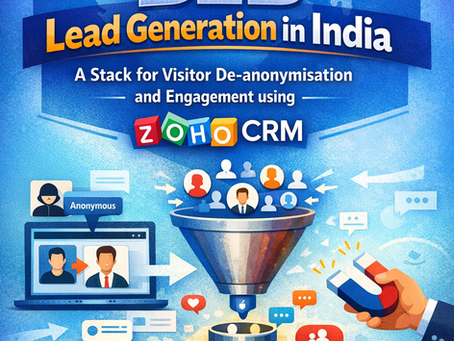 Mastering B2B Lead Generation in India: A Stack for visitor de-anonymisation and engagement using ZOHO CRM