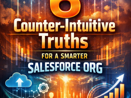 6 Counter-Intuitive Truths for a Smarter Salesforce Org - Avoid these Salesforce implementation mistakes