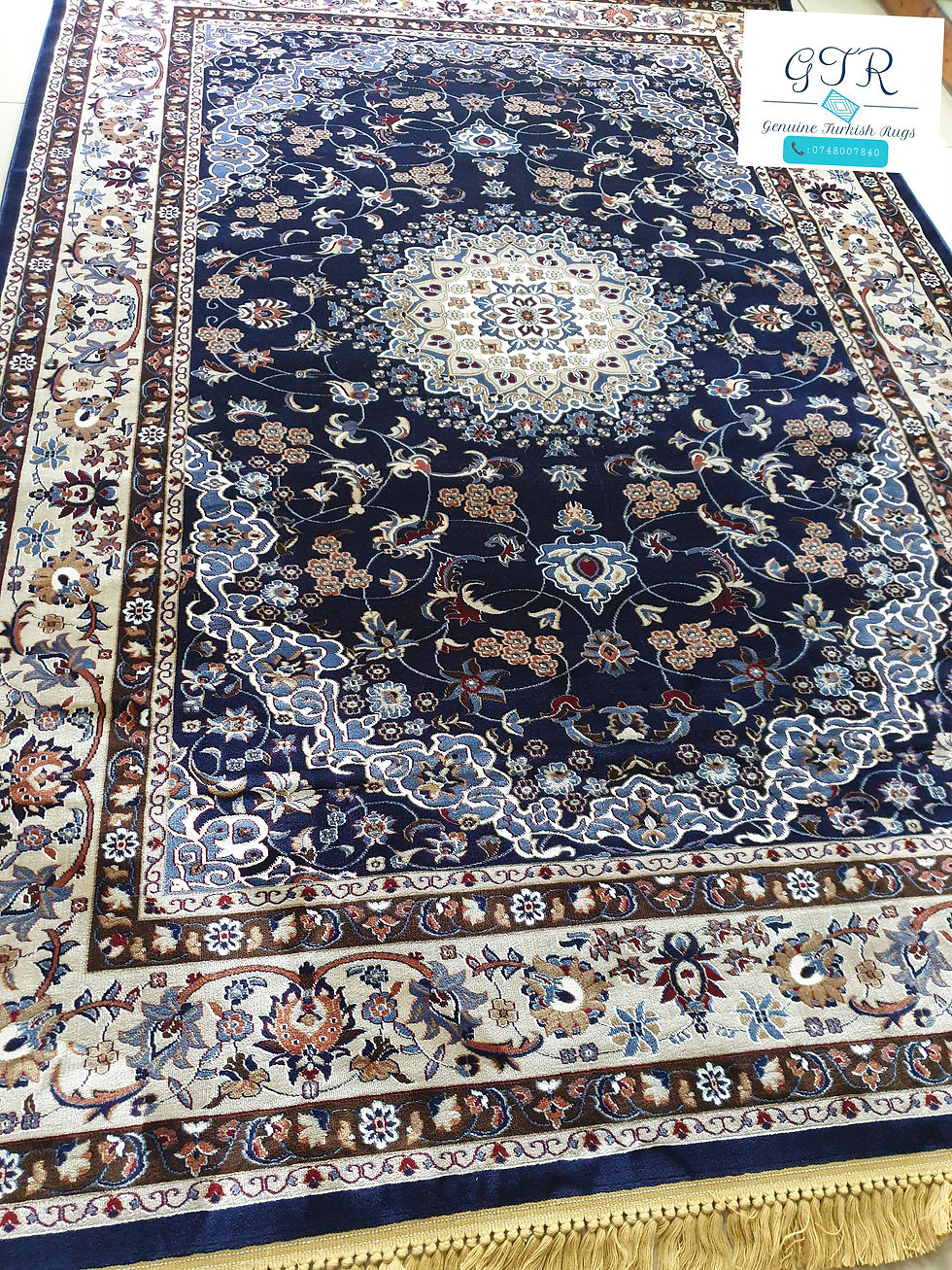 Thumbnail: Stunning kashan in Navy blue
