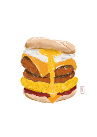 Breakfast Bagel Sandwich