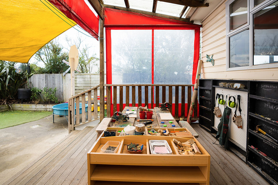 Outdoor toys and activities at Cobham St Te Whare Rama