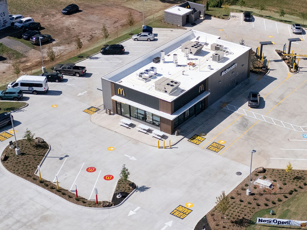 McDonald's - commercial concrete construction in Springdale, Arkansas