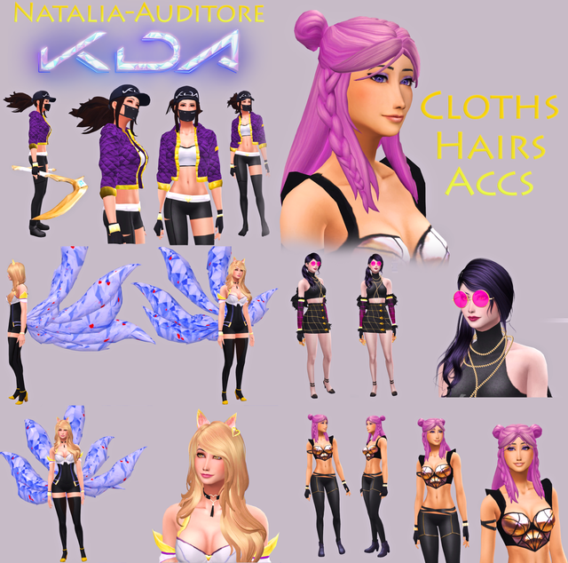 KDA girls sims 4
