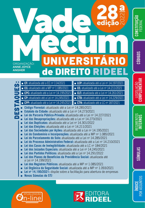 Vade Mecum Universitário de Direito Rideel, 28ª ed.