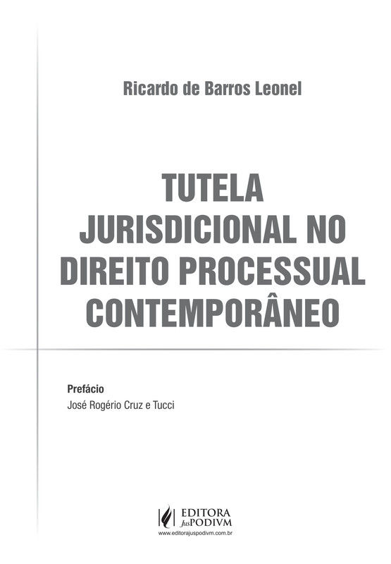 Tutela Jurisdicional no Direito Processual Contemporâneo