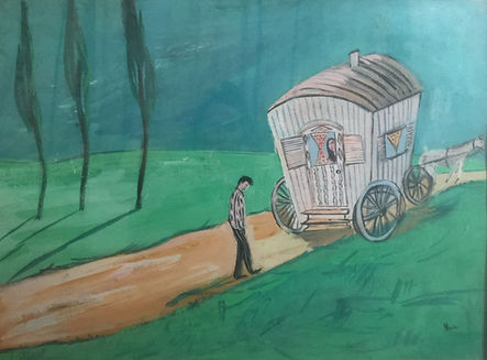 Galicha s'en va Huile sur toile 65x81 Signé Noa (Poucette).jpeg