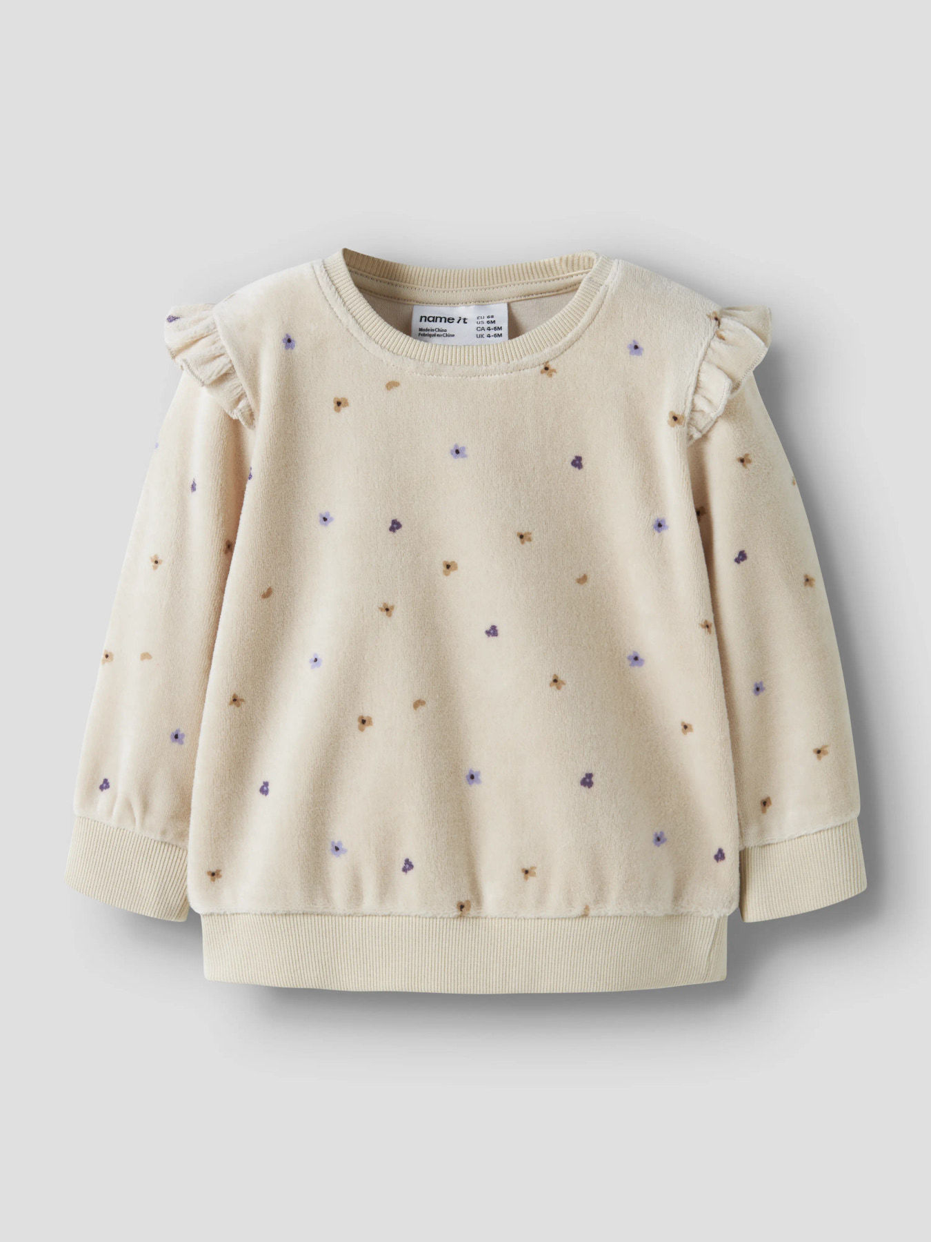 Name It Baby – Velours Sweatshirt-Peyote