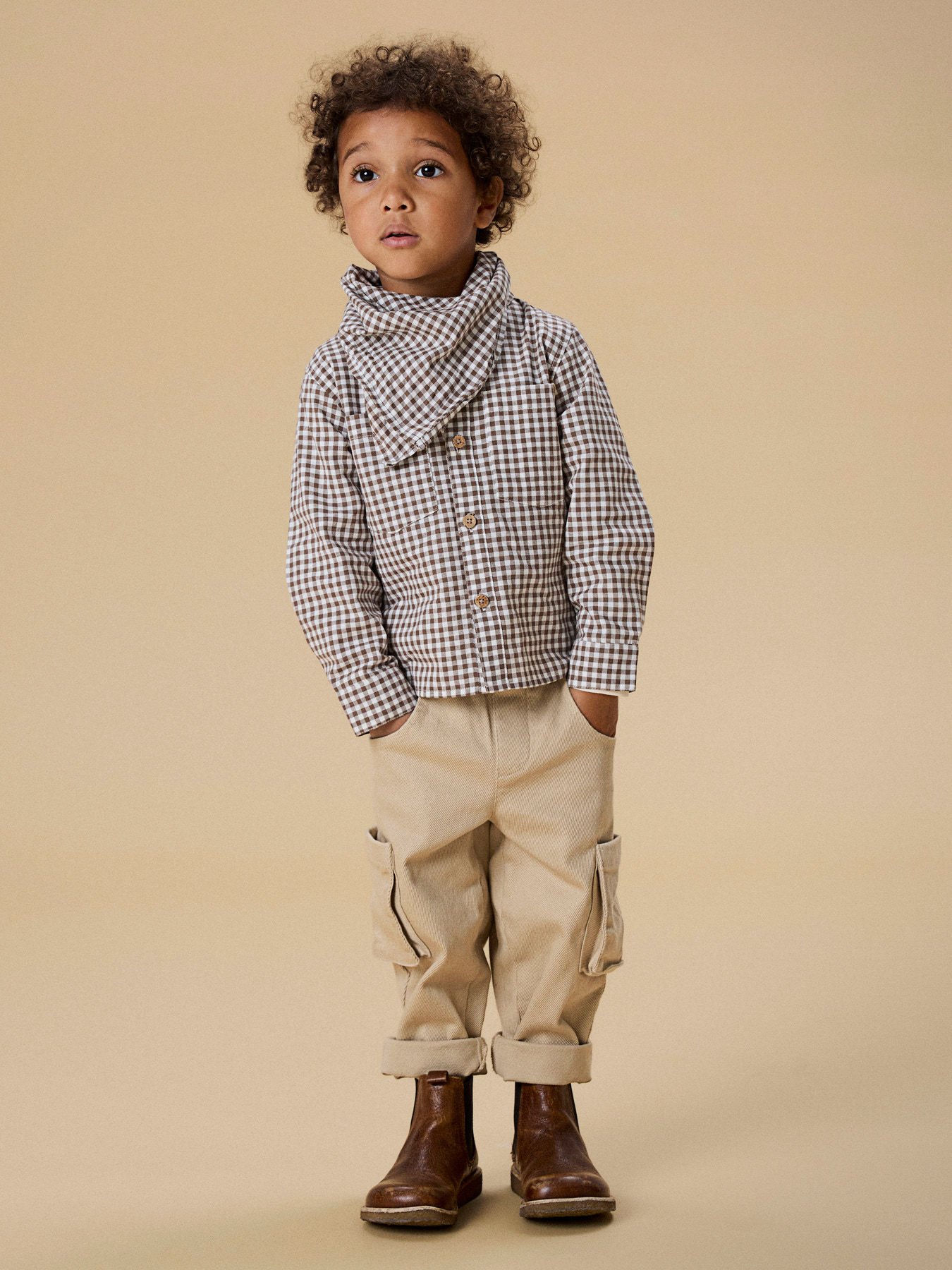 Lil' Atelier Mini – Bio-Baumwollhose Irish Cream