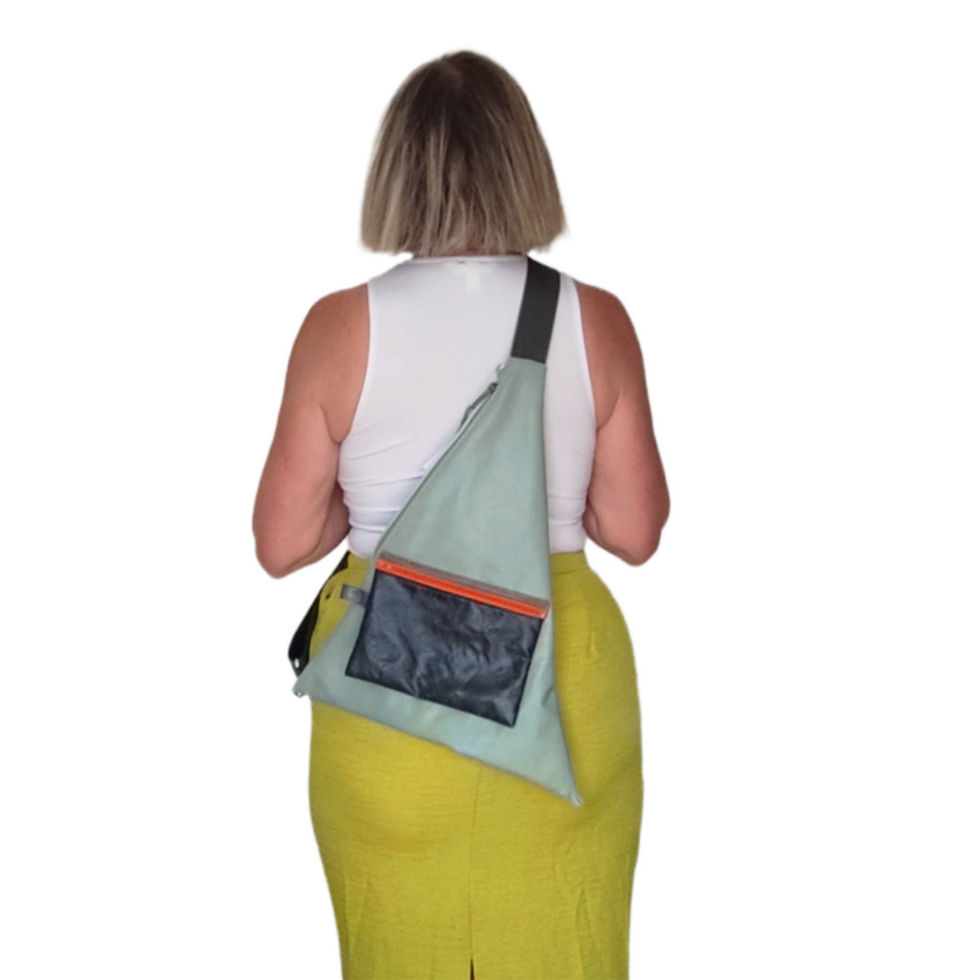 Miniaturbild: Sling Bag - VintageGrün+flieder+schwarz