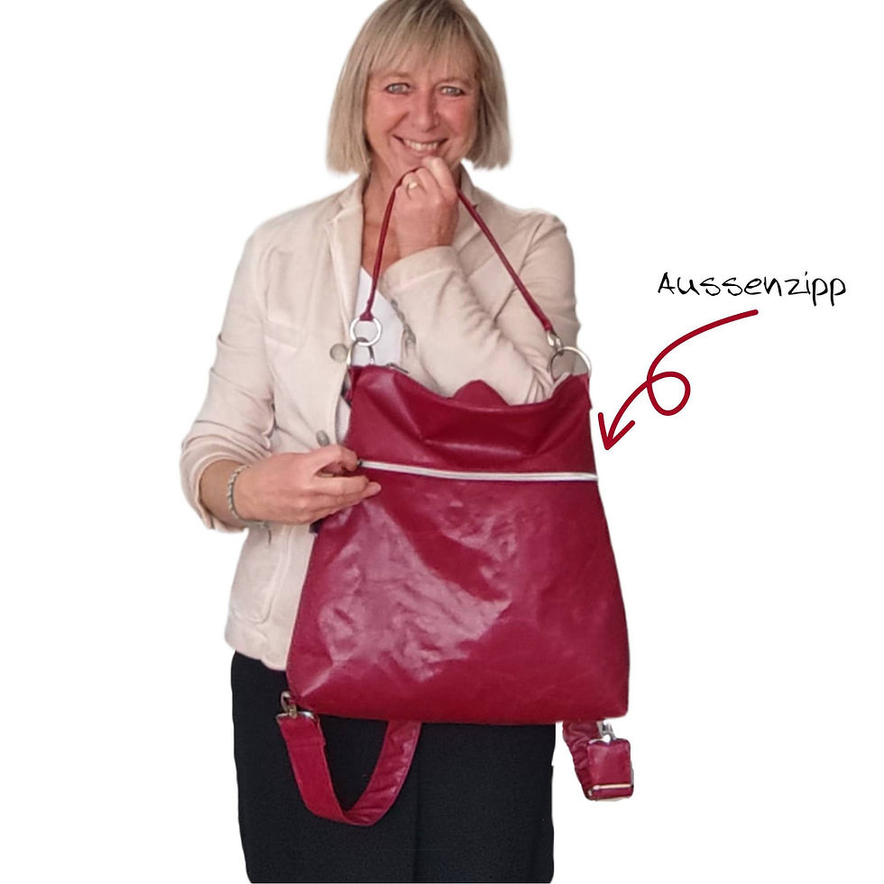 Miniaturbild: MOLLY-weinrot mit Aussenzipp    Rucksack