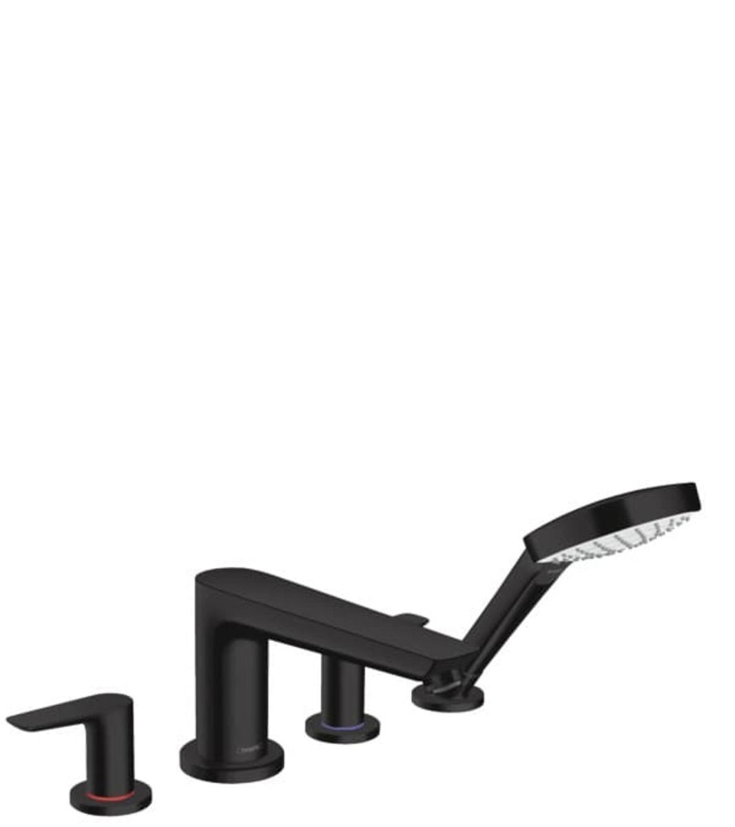 Bath mixer Hansgrohe Talis E with shower set matt black 71748670