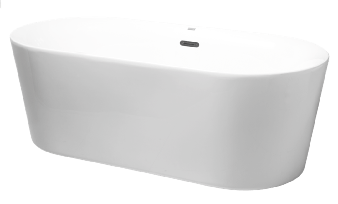 Acrylic Bathtub Zara 169x80x61 (66.5"x31.5"x27")