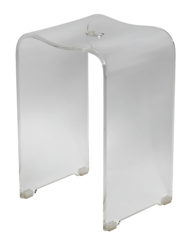 Shower stool plastic, transparent