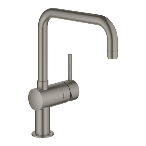 Grohe Minta Sink Mixer Swivel Arm Brushed Hard Graphite