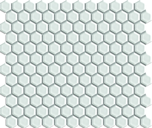 Mosaic ceramic white gloss 2,3x2,6