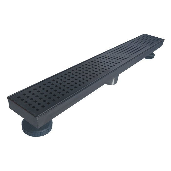Linear Shower Drain 24" - matte black