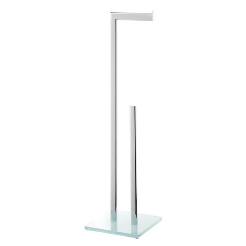 Toilet paper holder Optima Glass chrome/white