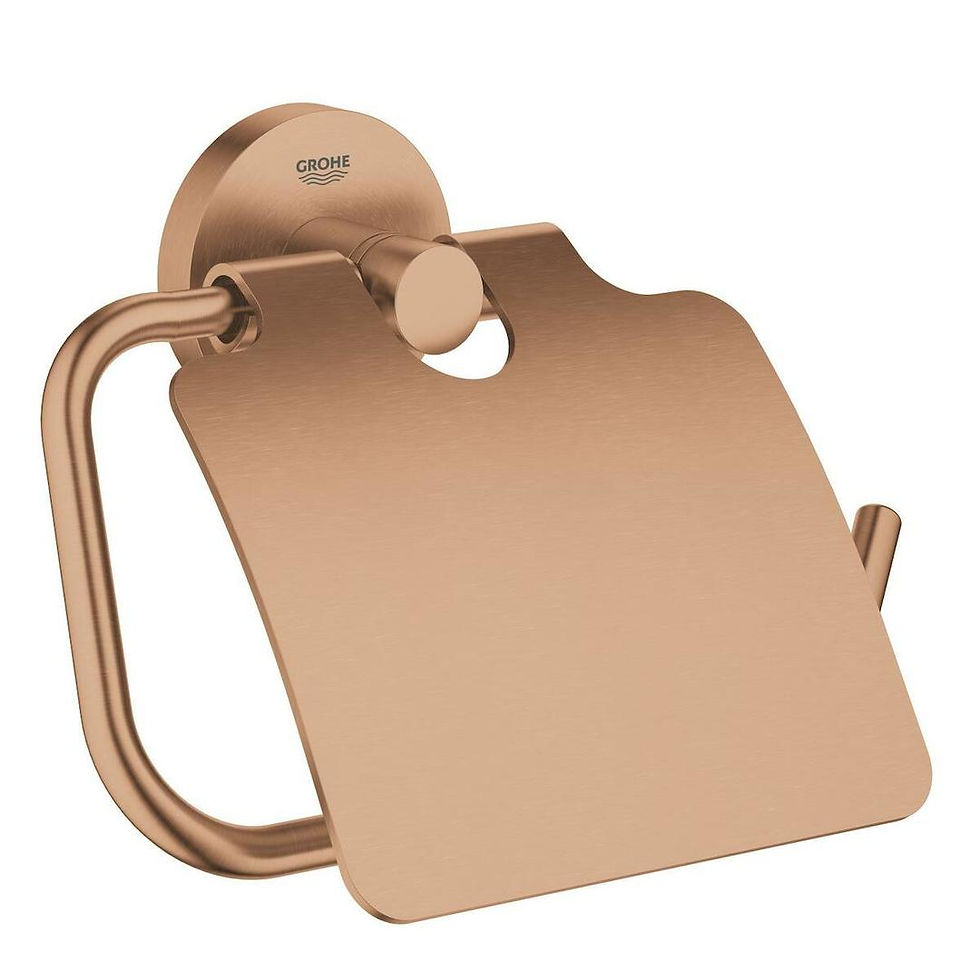 Essentials Toilet Paper Holder w/cover Brushed Warm Sunset