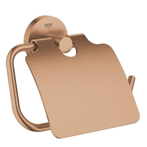 Essentials Toilet Paper Holder w/cover Brushed Warm Sunset