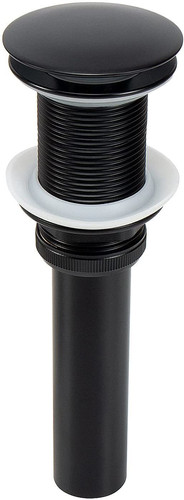 NearMoon Pop up Drain Without Overflow, Matte Black