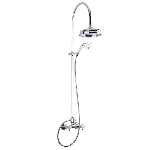 Country Style Shower External Mount Chrome