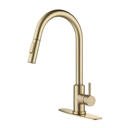 Kitchen Faucet Pull out w/Touch control Brushed Gold