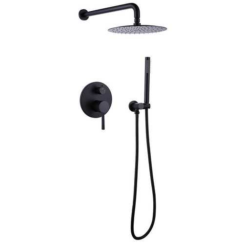 Thermostatic Complete Shower System Matte Black