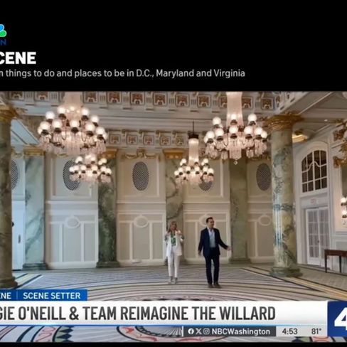 Designer Maggie O'Neill reimagines iconic Willard Hotel