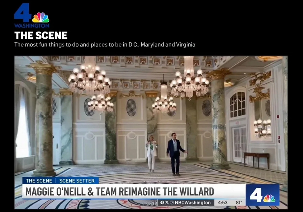 Designer Maggie O'Neill reimagines iconic Willard Hotel