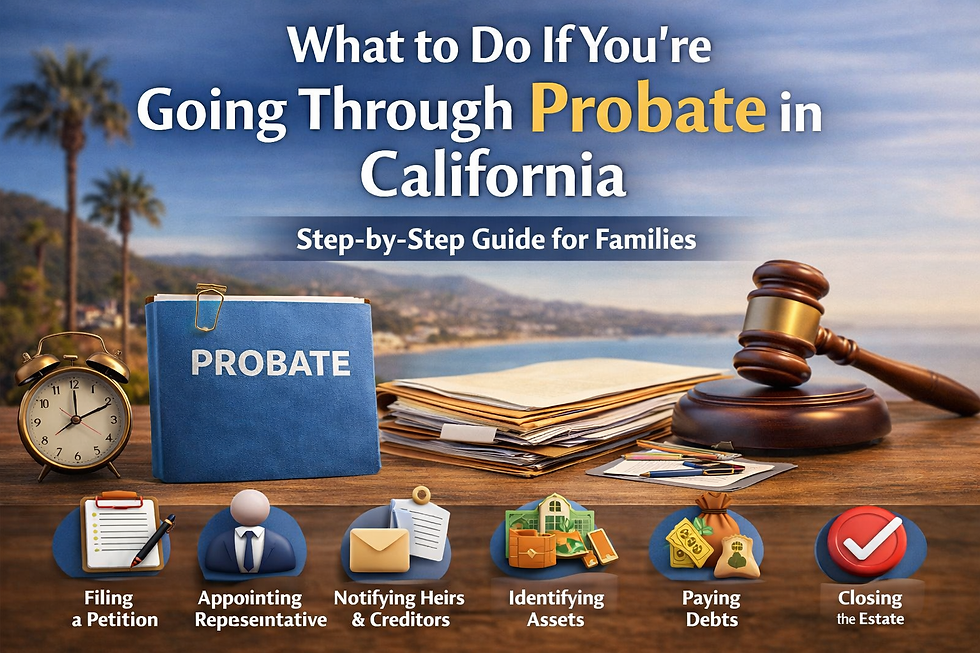 What to Do If You’re Going Through Probate in California: A Step-by-Step Guide