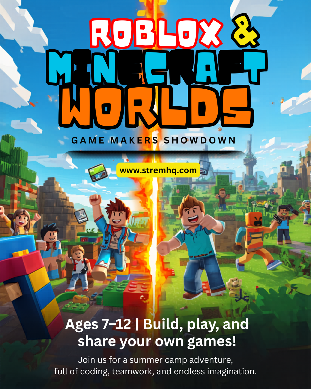 Roblox & Minecraft worlds game makers showdown