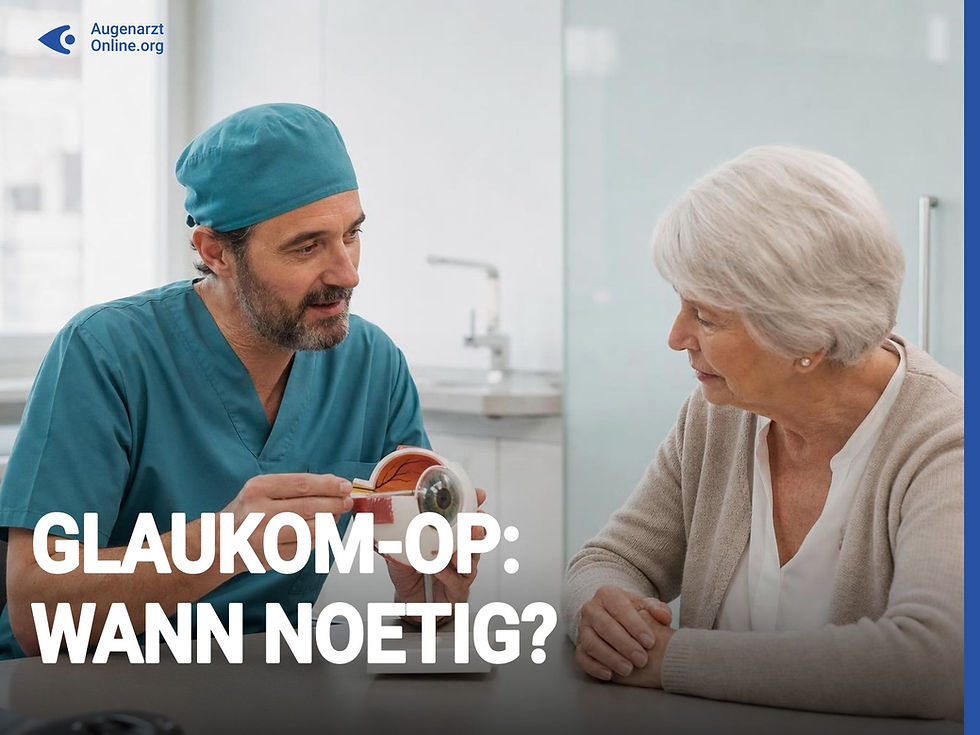 Glaukom-Operation: Wann reichen Tropfen nicht mehr aus?