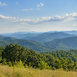 Blue Ridge Mountains in North Carolina at the end of summer