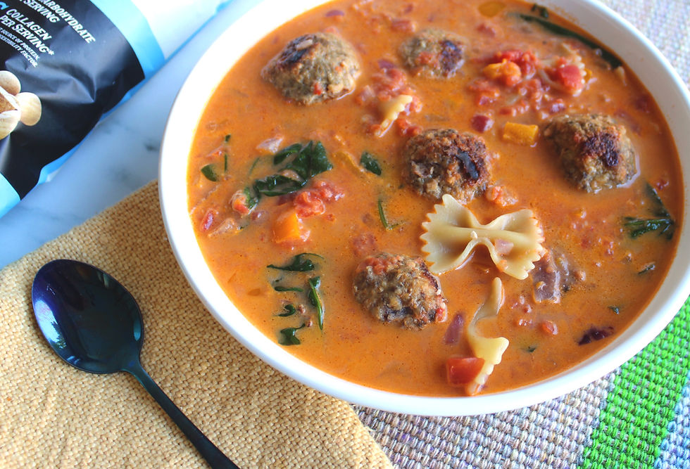 Creamy Tomato Meatball Soup
