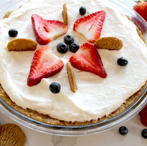 Lemon Pie with Organic Ginger Thins Crust - Janis and Melanie