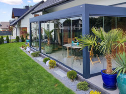 Pergola wraz z przeszkleniami