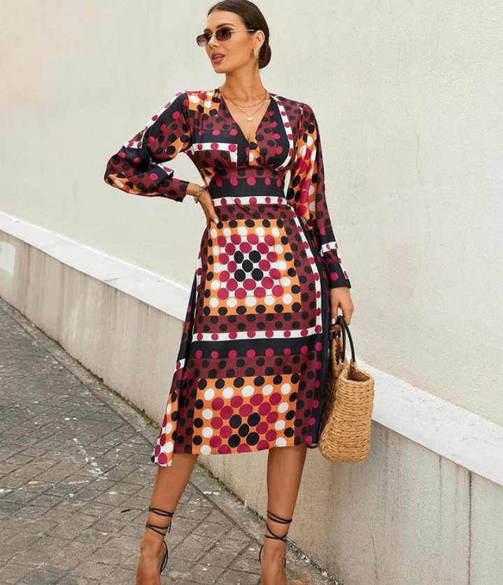 Küçük resim: İpek/Saten Midi Elbise