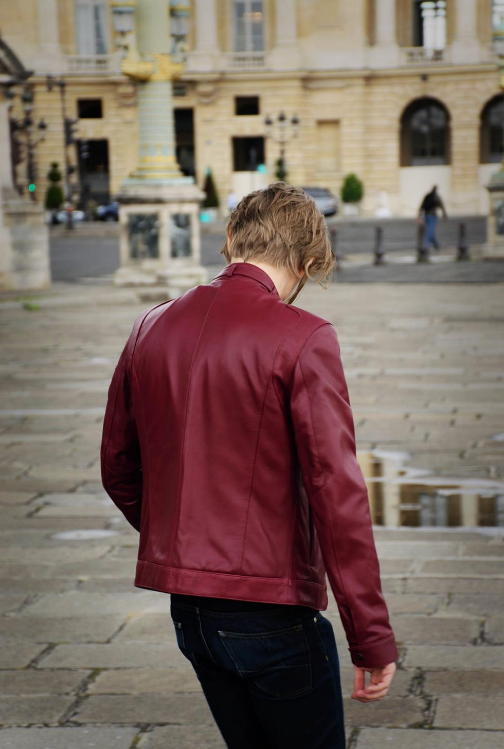 Miniature : Blouson en Cuir Mike Bordeau