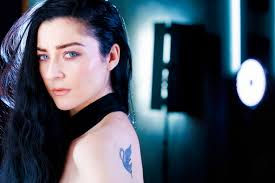 Dani Swan in promotional artwork for the action thriller Iris.