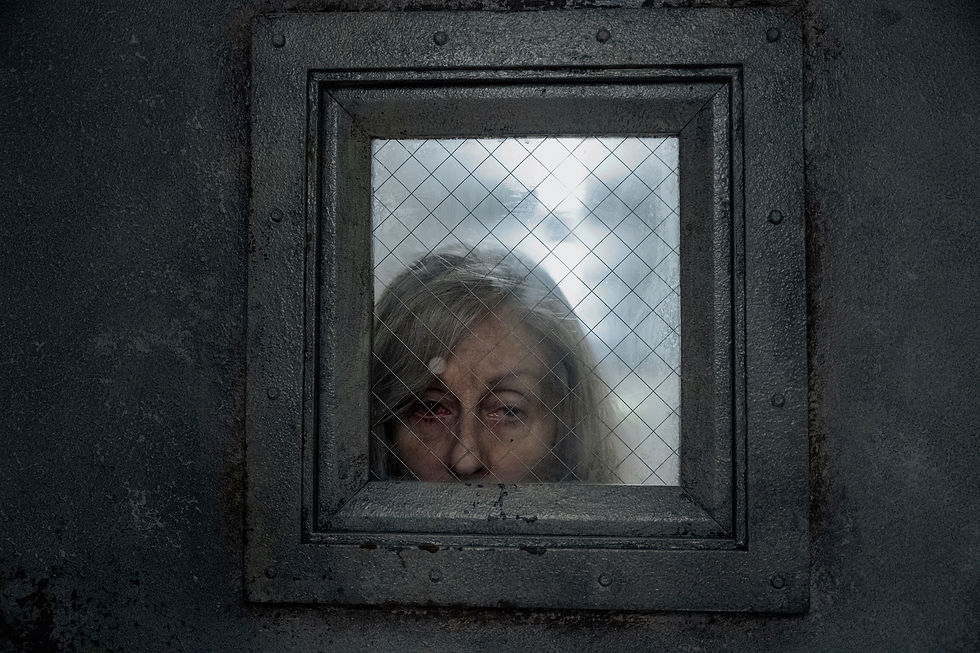 Dan Stevens inside a dim psychiatric hospital setting in The Terror: Devil in Silver