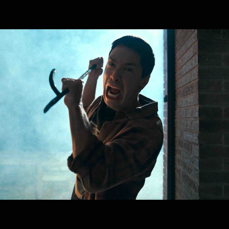 Justin Long prepares to battle a wild coyote in first still from COYOTES
