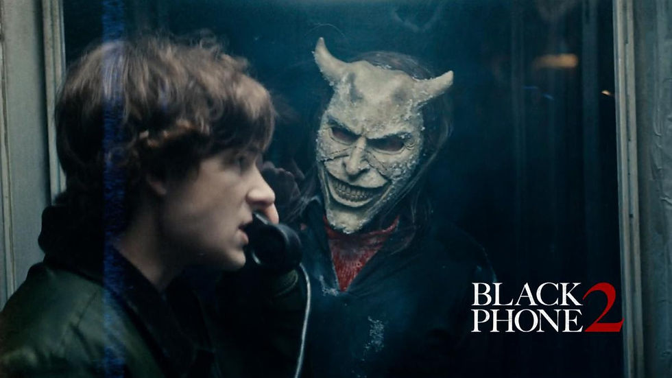 Mason Thames returns as Finn in Black Phone 2.