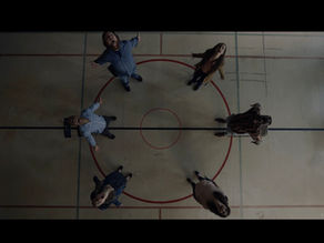 Grimmfest 2026 poster featuring modern take on classic girl and monster horror imagery.