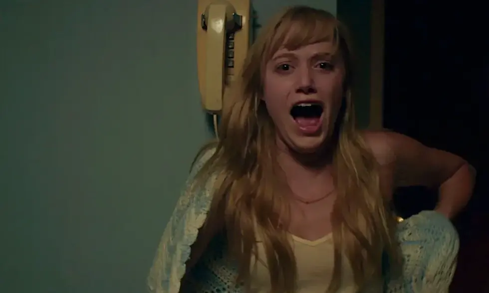 Maika Monroe in a scene reminiscent of It Follows, tied to the upcoming sequel They Follow.
