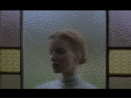 A haunting shot of the female leads from Keeper staring into darkness, hinting at unseen horrors.