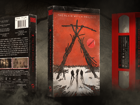 Collector’s edition artwork for The Blair Witch Project Blu-ray and VHS release.