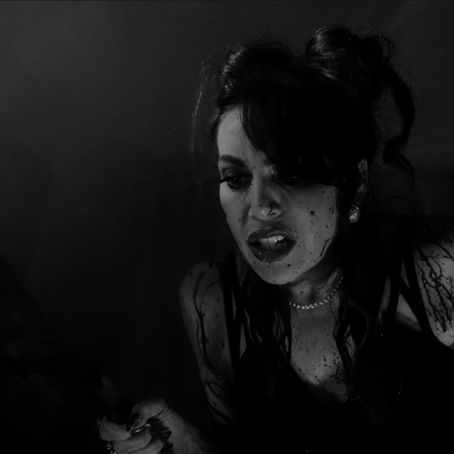 Caspian Faye in the blood-soaked noir horror film Electric Meat.