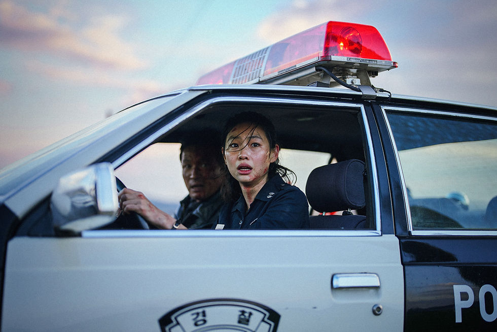First-look image from Hope featuring a towering humanoid creature in a remote village setting.